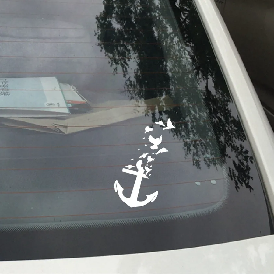 4" X 4" Anchor Nautical Clipart Sticker for Car Window Wall door party decor 